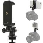 ホットシュー スマホ ＆ ウェアラブルカメラ アタッチメント チルト 多機能 関節 アダプター DSLR 一眼レフ ミラーレス カメラ フラッシュマウ