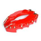 ブレーキキャリパーカバー レッド・ロゴ無　Lサイズ　2個セット