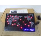  б/у прекрасный товар LED World Time World Time часы настенные часы север половина лампочка юг половина лампочка мир главный город 22ka страна новый ..