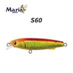 マリア サウザー S60 9g 各色 60mm フラペン ヤマシタ ヤマリア ルアー釣り 仕掛け プラグ ミノー ペンシル ジャーキング シャロー Maria ルアー 60mm