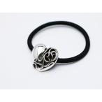 新品/正規クロムハーツ/ヘアゴム バンド /ハート／純正レザーポーチ付属