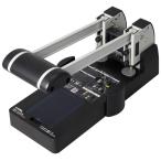 強力 パンチ カール事務器 No.122N 透明 屑受け スライド 方式 ロットガード 自動センター ワイドダブルゲージ∴