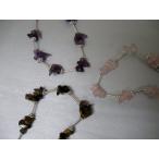 ★タイ発★ビーズのブレスレット　パープル・ピンク・ブラウン　TB1001 【ネコポス可】
