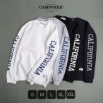 CAMPFREE スウェットトレーナー メンズ ブランド スエット スウェット トレーナー プリント メンズトレーナー
