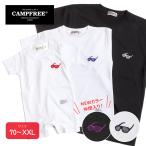 CAMPFREE 親子 ペアtシャツ ペアルック Tシャツ 半袖 コットン 綿100% 兄弟 お揃い ブランド ロンパース 親子コーデ 家族 夫婦 刺繍 ワンポイント おしゃれ
