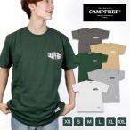 ショッピング21夏 CAMPFREE ロゴ プリント ユニセックス 夏 半そで 綿100% ロゴtシャツ ティーシャツ グラフィックTシャツ