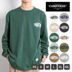 CAMPFREE メンズtシャツ ティシャツ ロングtシャツ ロンt ロンティー メンズ レディース コットンTシャツ 長袖tシャツ 綿 コットン 白 黒 ブランド