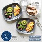 ランチプレート 食器 おしゃれ 皿 (限定グレー) 軽量ランチプレート 美濃焼 仕切り皿 軽い 人気 アウトレット 白 電子レンジ対応 食洗機対応