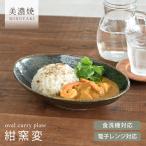 食器 和食器 おしゃれ 皿 カレー皿  窯変ネイビー ナチュラルオーバルカレー皿＆パスタ皿 パスタ皿 モダン 美濃焼 ボウル