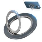 スマホリング マグセーフリング マグネット式 バンカーリング MagSafe対応 超強力 360°角度調整 磁気増強リング付きスマホスタンド機能