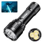 Wurkkos DL30 ダイビングライト LED 懐中電灯 水中ライト 潜水 3600ルーメン 超高輝度 USB充電式 90CRI LH351