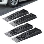 カースロープ リフト 耐荷重3t タイヤ止め 整備用 低床 ジャッキ補助 ローダウン車対応 軽量 PP製 4個セット