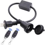 etazakka 延長コード 電源プラグ延長ケーブル スマートスイッチ 屋外用 無線 リモートコントロールスイッチ 長距離送信機 100V/20