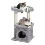PAWZ Road キャットタワー ミニ 猫タワー 小型 低い 小さめ 据え置き 人気 爪とぎポール 爪研ぎ 麻紐 猫のおもちゃ コンパクト 省