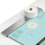 ショッピング排気口カバー Mericodan ガスコンロカバー 排気口カバー ステンレス 伸縮式 (33−65cm) レンジガード 油はねガード コンロカバー キッチン