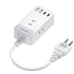エムサイン Mscien 延長コード 短い 20CM スイッチ付き 電源タップ usb コンセント 3個AC差込口 2個usb-c 2個usb-