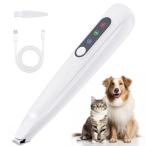 ペット用バリカン 犬用 猫用バリカン LEDライト付き USB-C充電 R形鈍角刃 足裏 耳裏 顔周り お尻周り 肉球 部分カット自宅トリミング