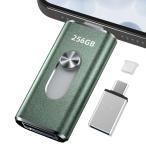 256GB usbメモリアプリ不要・アルバムから写真保存4in1プッシュ型 Phone対応 スマホ携帯 高速 データ保存 バックアップ iOS/