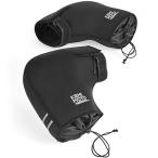 KEMIMOTO バイク ハンドルカバー スクーター 防風 防水 pcx 125cc xmax ミニバイク オートバイ 原付バイク 洗える 秋冬