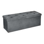 VECELO место хранения табурет подставка для ног место хранения bench место хранения box ширина 110* глубина 38* высота 38CM выдерживаемая нагрузка 120kg bell спальное место многофункциональный складывать 