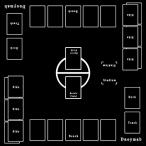 Dnoymab フルサイズ プレイマット カードゲーム ラバー プレイマット 2人用 滑り止め 収納バッグ き 60×60cm (2mm 黒)
