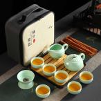 中国茶道具 茶器フルセット 収納バッグ付 cm1-2