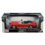 Ford Mustang Convertible 1964 1/2 Red 1:18 Motor Max【全国送料無料】