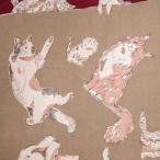  2 4 ширина ( примерно 97cm) furoshiki хлопок 100% Cat's tsu рисунок кошка рисунок . гора прекрасный .
