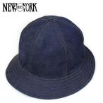 NEW YORK HAT ニューヨークハット DENIM STITCH TENNIS デニムハット BLUE