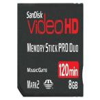 並行輸入 Sandisk Video HD メモリースティック PRO Duo 8GB ハイビジョン録画 マジックゲート対応