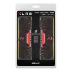 並行輸入 PNY 16GB (2x8GB) XLR8 ゲーミング DDR4 3200MHz デスクトップメモリキット - (MD16GK2D4320016AXR)