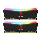 並行輸入 PNY XLR8 ゲーミング 32GB (2x16GB) DDR4 DRAM 3600MHz (PC4-28800) CL18 1.35V RGB デュアルチャンネル デスクトップ(DIMM) メモリ - MD32GK2D4360018