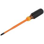 並行輸入 Insulated Screwdriver, 1000V Slim Profile Tip, 2 Phillips with 6-Inch Shank, Cushion-Grip Handle Klein Tools 6936INS