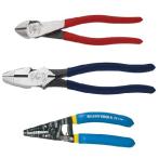 並行輸入 Klein Tools 80121 ストリッパープライヤーキット ワイヤーストリッパー ラインマンペンチ 斜めカッター付き 3ピース