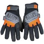並行輸入 Klein Tools 60594 Work Gloves, General Purpose Gloves, Comfortable Suede Palm, Touchscreen Capable, Hook and Loop Closure, Small.