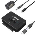  параллель импорт AOKO Hard Drive Reader Adapter-2 in 1 External NVMe SSD Reader, 10Gbps NVMe Enclosure for PCIe NVMe SSD and 2.5/3.5 SATA HDD/SSD, Included 12