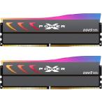 [ параллель импорт ]Silicon Power DDR5 16GB (2x8GB) Storm RGB 6000MT/s (PC5-48000) 288 булавка CL36 1.35V UDIMM настольный память модуль RAM,AMD соответствует SP016GXL