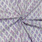 [50cm единица измерения ] серый розовый голубой маленький цветок Индия рука блок ткань с принтом teki стиль хлопок 