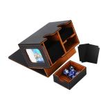 ショッピング遊戯王 デッキケース トレカケース カードディスプレイウィンドウ ダイス入れ 200枚収納 仕切り板2つとマグネットローダー１つ付き