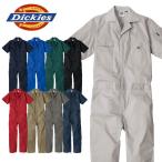 作業服 Dickies ディッキーズ ストレッチ T/C 半袖 ジャンプスーツ D-6702 つなぎ コーコス CO-COS 春夏