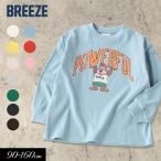 子供服 BREEZE ブリーズ WEB限定カレッジ バリエーション Tシャツ キッズ ロンT プチプラ トップス 車 ロゴ  乗り物 新作  2025秋冬