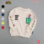 トレーナー キッズ ジュニア スウェット 裏毛 トップス かっこいい クッパ マリオ ヨッシー テレサ ピーチ キノピオ ルイージー 2026秋冬 爆買