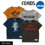 子供服 NCAA コラボ　カレッジ Tシャツ F.O.KIDS エフオーキッズ キッズ 女の子 男の子 半袖 アメカジ トップス 2022夏