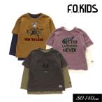 子供服 F.O.KIDS エフオーキッズ 3色3柄 2P セット Tシャツ キッズ 女の子 男の子  Tシャツ 長袖 半袖 2022秋冬
