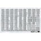 73・103・201系車輌マークインレタ（黒文字） 【グリーンマックス・6314】