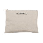 R&amp;D.M.Co- アールアンドディーエムコー LINEN DENIM POUCH（S)　 NO.4701
