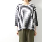 ショッピングprit prit プリット 7分袖ボーダーワイドTシャツ P91573