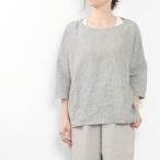 evam eva エヴァムエヴァ linen cotton pullover E241T150