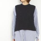 ショッピングprit prit プリット ワッフル編みクルーベスト P906103