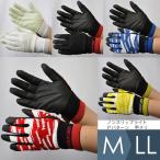 林商事 作業手袋 ノンスリップライトPパターン 甲メリ 5カラー M〜LL